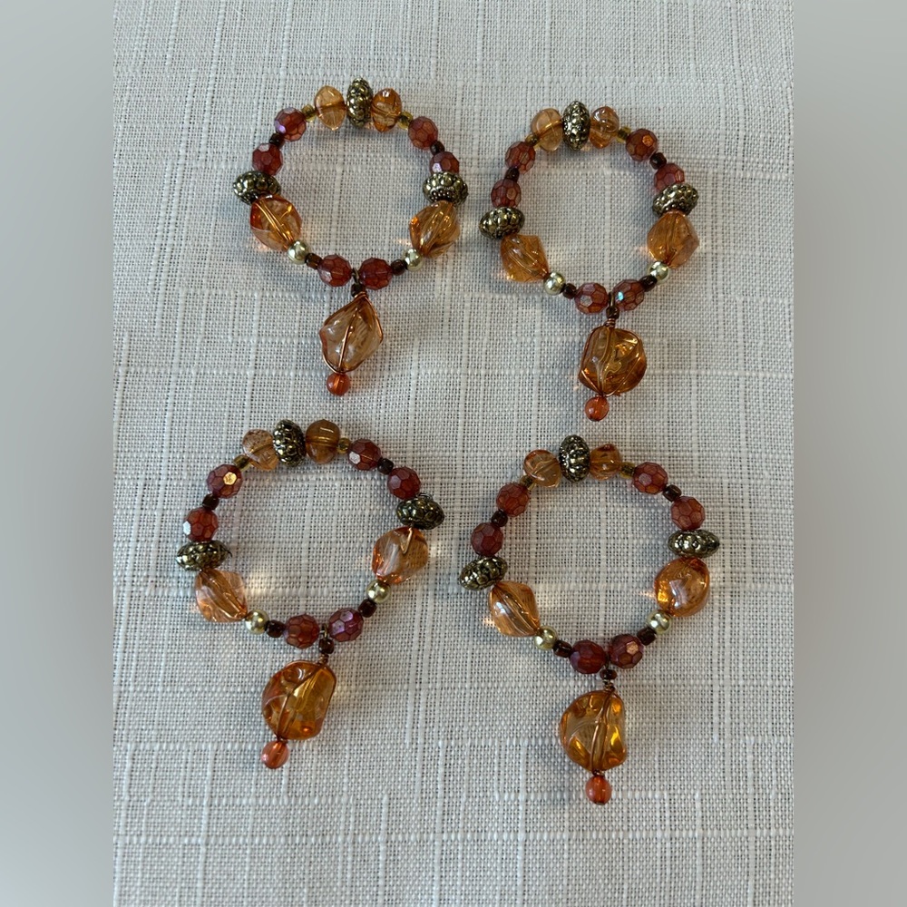 Beaded napkin holders